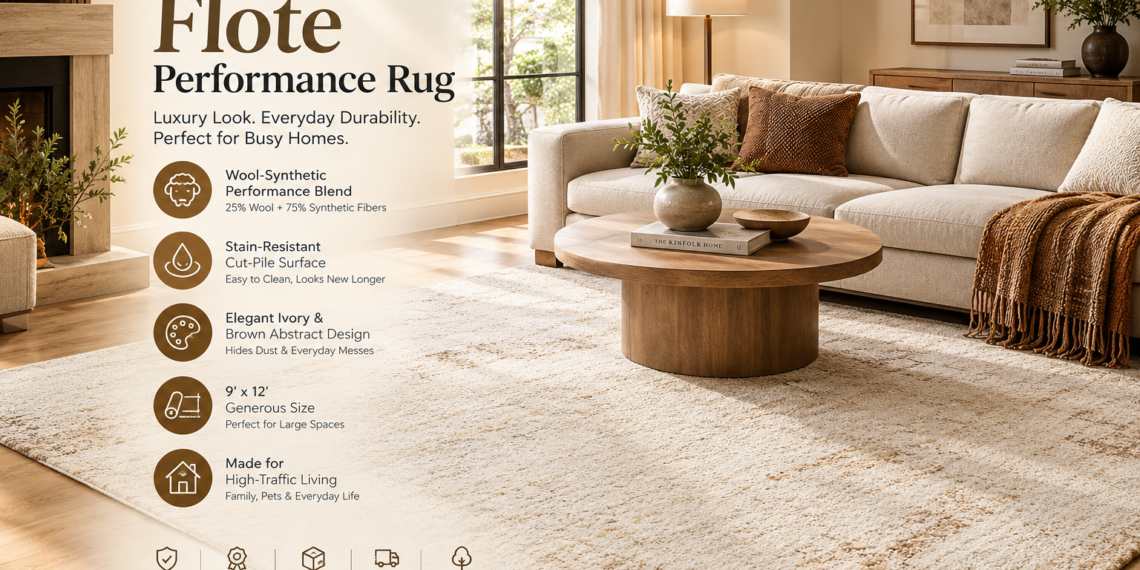 Flote Performance Rug Review: Stain-Resistant Ivory Abstract Area Rug