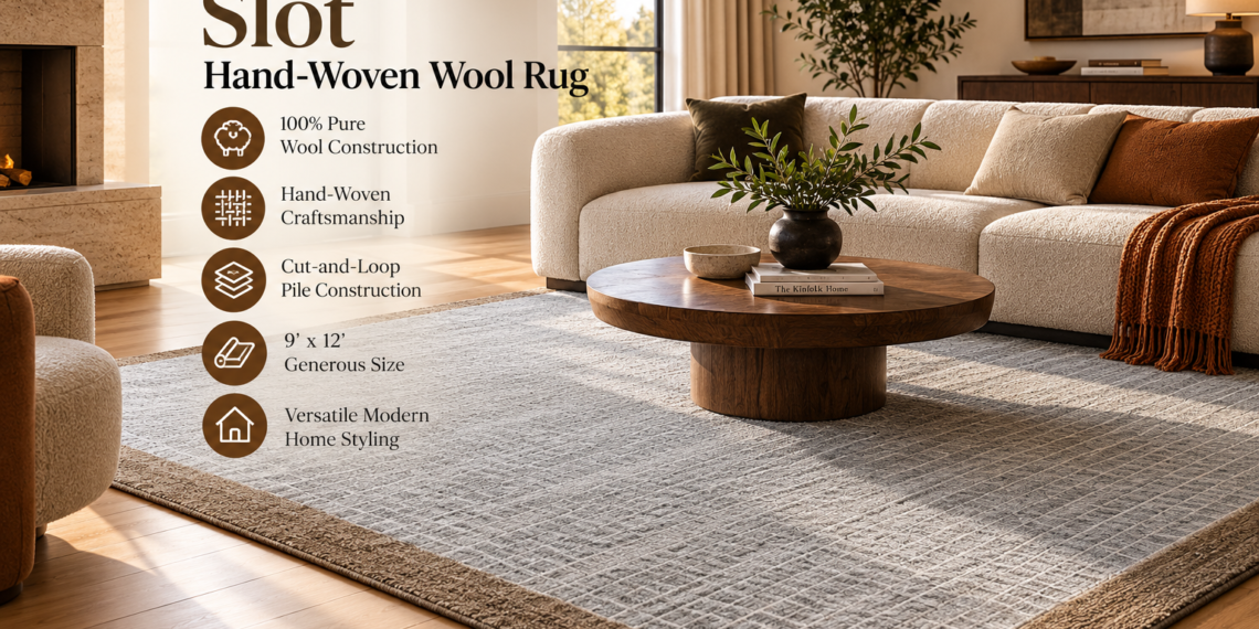 Slot Hand-Woven Wool Rug Review: Artisan Grid Pattern Area Rug