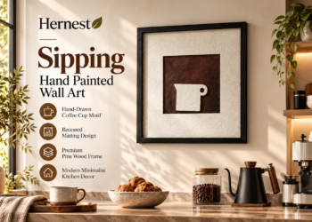 Sipping Hand Painted Wall Art Review: Minimalist Coffee Silhouette Canvas