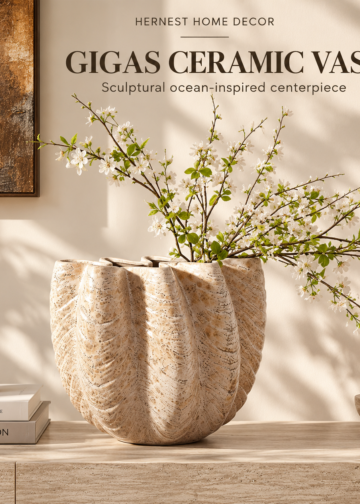 Gigas Ceramic Vase Review: Sculptural Ocean-Inspired Centerpiece