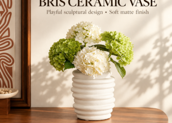 Bris Ceramic Vase Review: Organic Stacked-Ring Minimalist Decor