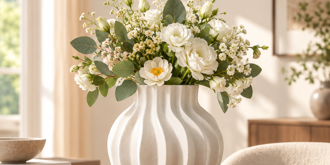 Krus Ceramic Vase Review: Fluid Water Ripple Sculptural Decor