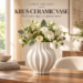 Krus Ceramic Vase Review: Fluid Water Ripple Sculptural Decor